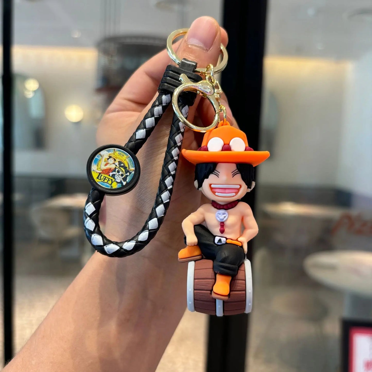 One Piece-figuursleutelhanger – Klassieke Ace