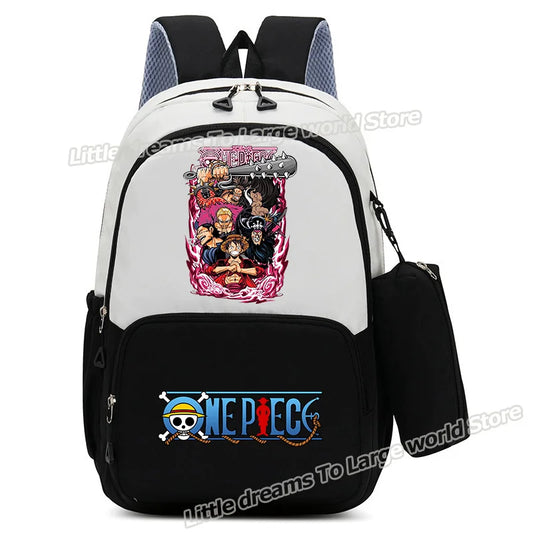 One Piece-rugzak – Mangacollage van Monkey D. Luffy