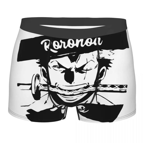 One Piece-boxershort - Portret van Roronoa Zoro (Zwart-wit)