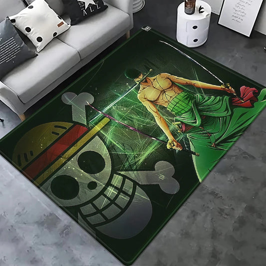 One Piece-tapijt - de broers van het hart: Luffy, Sabo en Ace (illustratie)