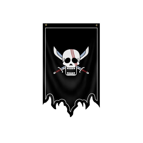 One Piece-vlag - Jolly Roger van de Red Hair Pirates (Shanks)