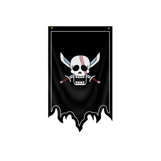 One Piece-vlag - Jolly Roger van de Red Hair Pirates (Shanks)