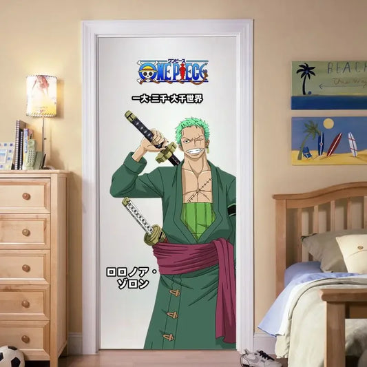 One Piece-wandtapijt – Roronoa Zoro in Wano Kuni-stijl (decoratie)