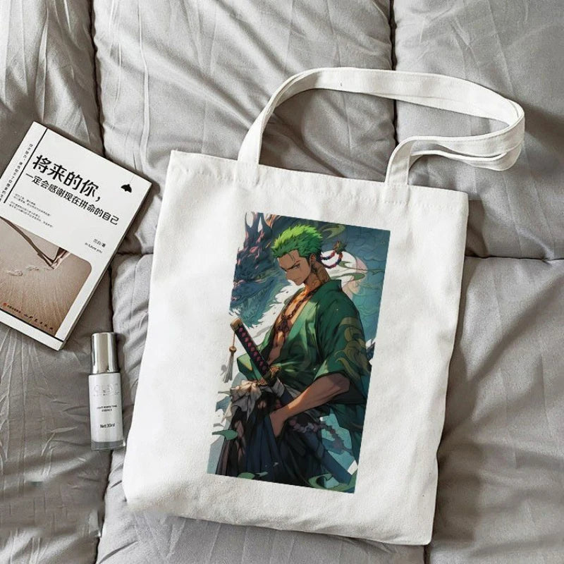 One Piece-draagtas – Zoro-illustratie op volledige pagina