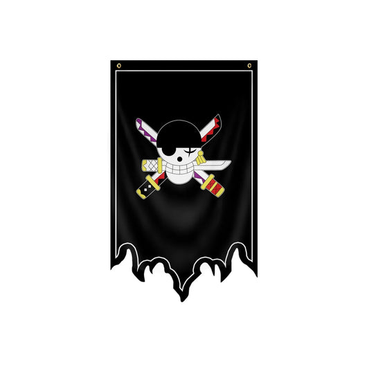 One Piece-vlag - Jolly Roger van Shanks de Roodharige