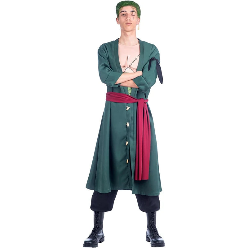 One Piece-kostuum - Volwassenenoutfit Roronoa Zoro (Wano Kuni-stijl)