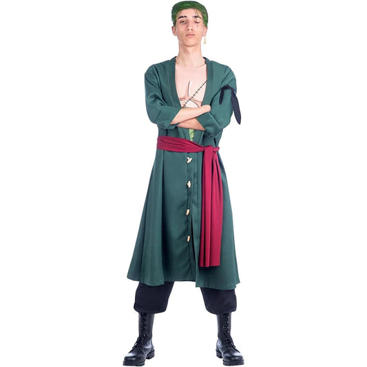 One Piece-kostuum - Volwassenenoutfit Roronoa Zoro (Wano Kuni-stijl)