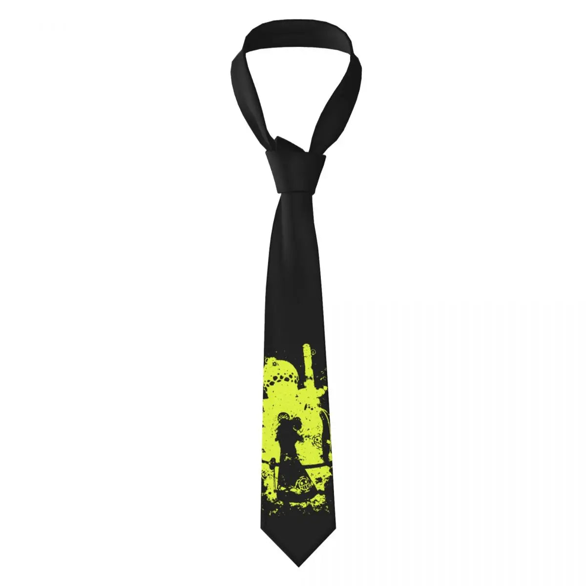One Piece-stropdas – Luffy Gele Silhouet