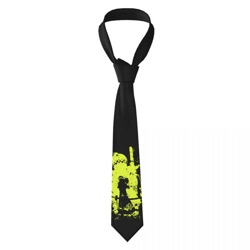 One Piece-stropdas – Luffy Gele Silhouet