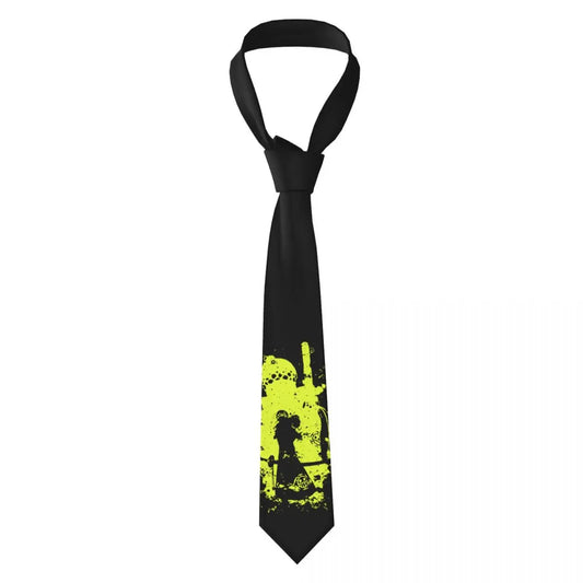 One Piece-stropdas – Luffy Gele Silhouet