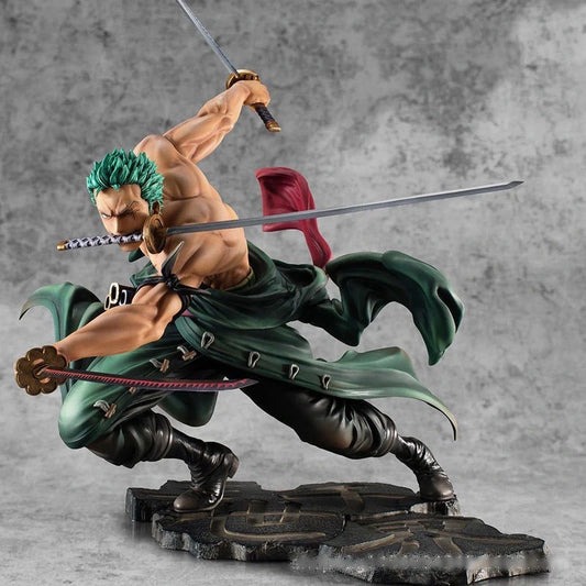 One Piece-figuurtje - Roronoa Zoro's speciale aanval (snijeffecten)