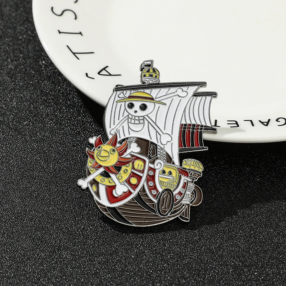 One Piece-broche - geëmailleerde pin van de Vogue Merry & bemanning