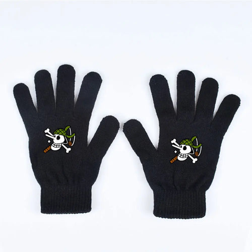 One Piece-handschoenen – Skull Pirate Groene Botten