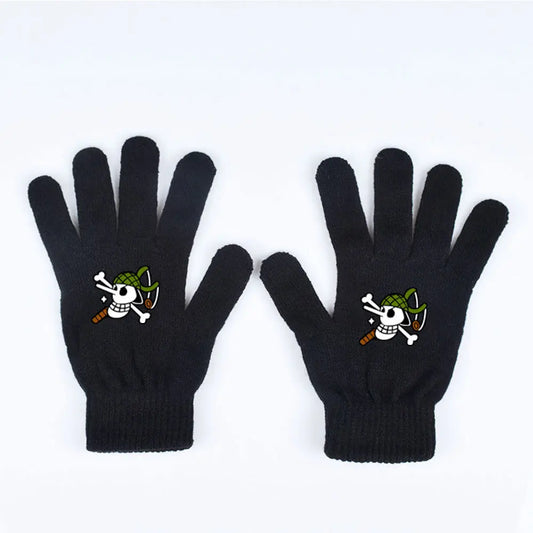 One Piece-handschoenen – Skull Pirate Groene Botten