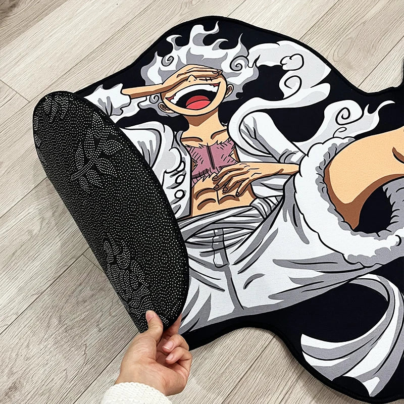 One Piece-tapijt – Monkey D. Luffy Gear 5-design (silhouetvorm)