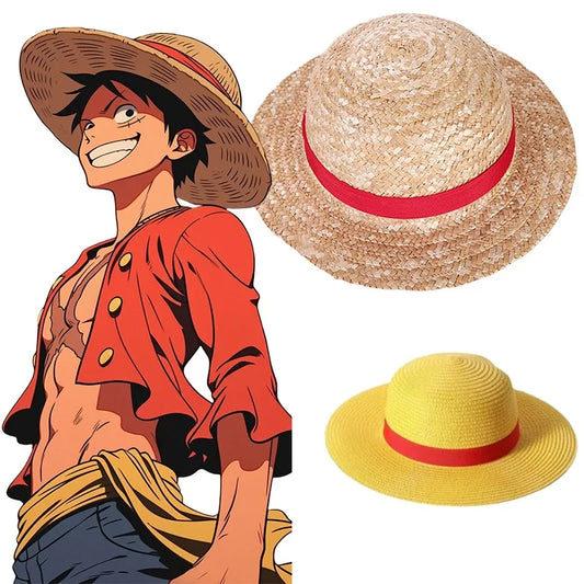 One Piece-strohoed - Monkey D. Luffy (klassiek met koord)