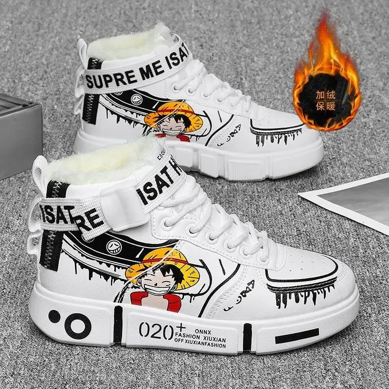 One Piece-sneakers - witte streetwear Zoro