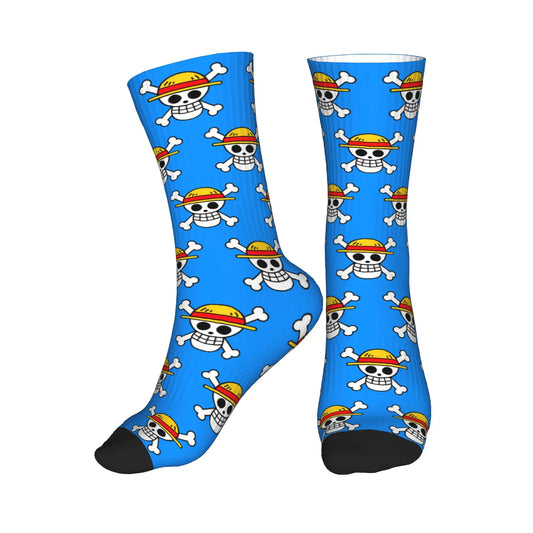One Piece-sokken - Jolly Roger blauw