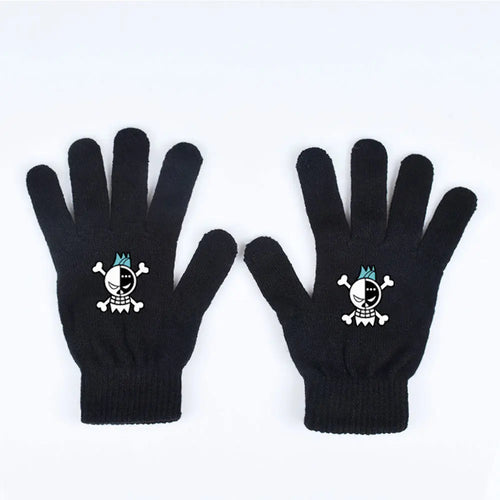 One Piece-handschoenen – Lichtblauwe piratenschedel