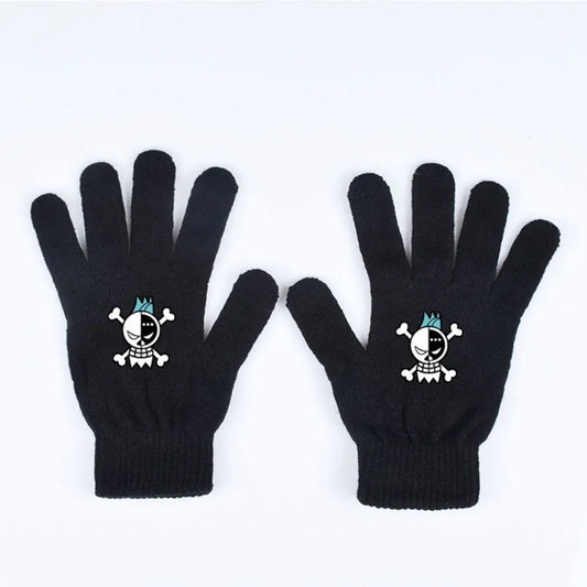 One Piece-handschoenen – Lichtblauwe piratenschedel