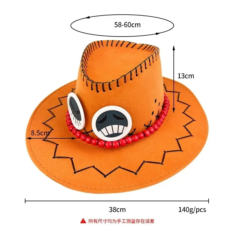 One Piece-hoed - Portgas D. Ace (getrouwe cosplay)