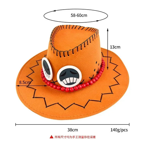 One Piece-hoed - Portgas D. Ace (getrouwe cosplay)