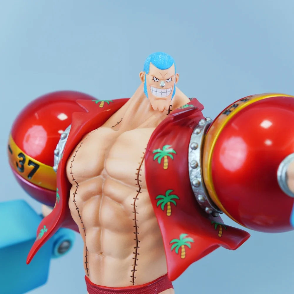 One Piece-standbeeld - Franky Shogun „Iron Pirate” (Actionfiguur 28.5cm)