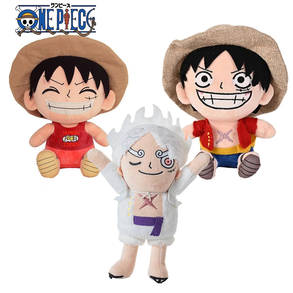 Set One Piece-knuffels – Luffy Gear 5 & Monkey D. Luffy chibi