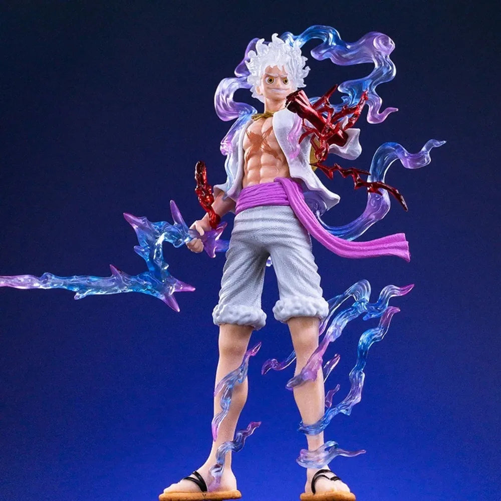 One Piece-figuur - Luffy Gear 5 (bliksem- en transformatie-effecten)