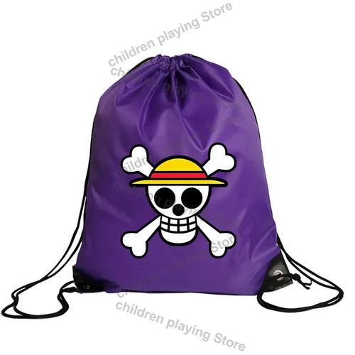 One Piece-koordtas – Paars embleem van de strohoedpiraten