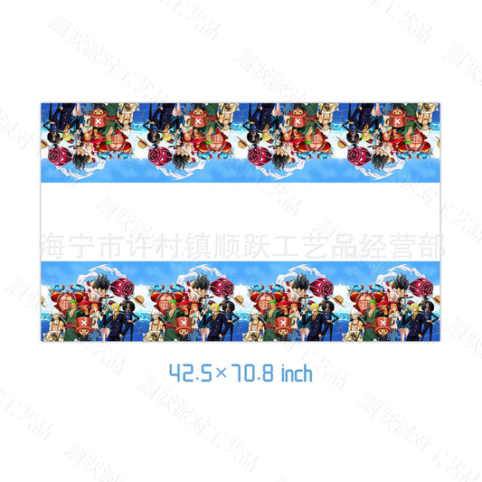 One Piece-feesttafelkleed - Bedrukte tafelbescherming (plastic)