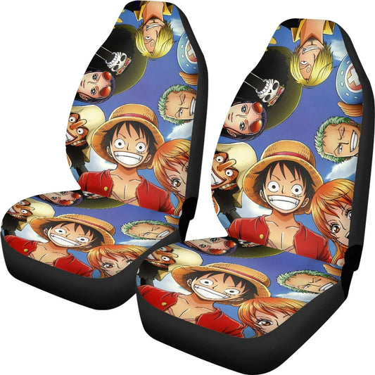 Set van 2 One Piece-stoelhoezen - Portretten van de Mugiwara-bemanning