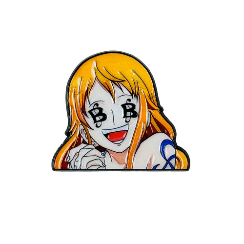 One Piece-pins - Nami de Katteninbreekster uitgesneden
