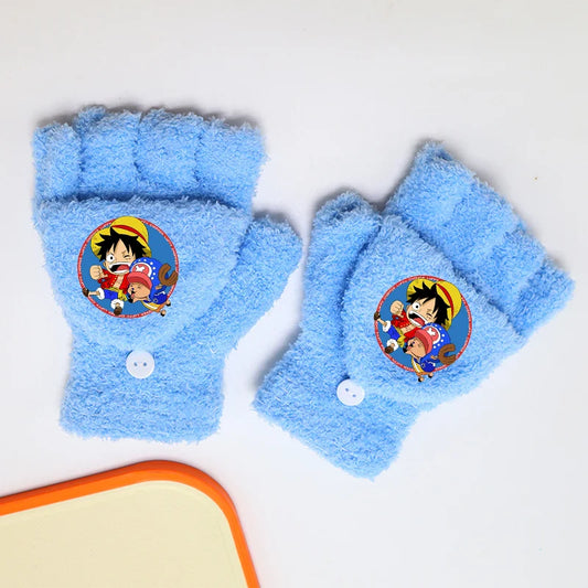 One Piece-handschoenen – Luffy rond medaillon