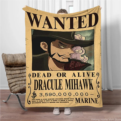 One Piece Wanted-poster - Dracule Mihawk (Haviksoog)