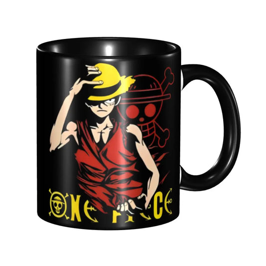 One Piece-mok - Luffy in klassieke strohoedpose