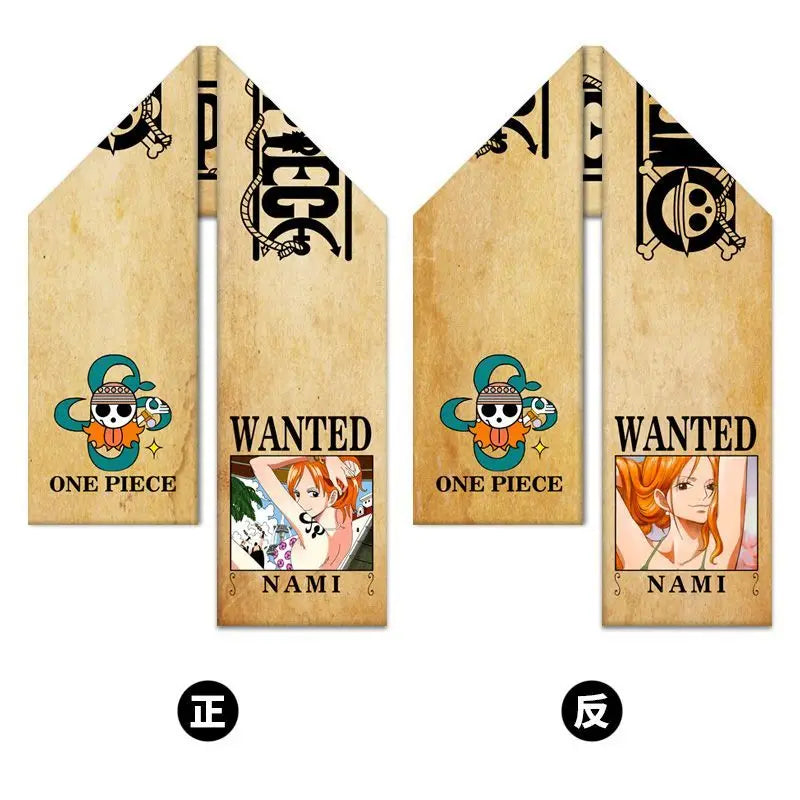 One Piece-sjaal – Gezocht-poster van Nami met glimlach