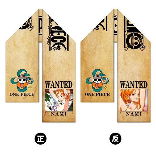 One Piece-sjaal – Gezocht-poster van Nami met glimlach