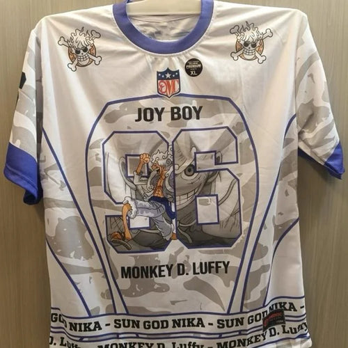 One Piece-voetbalshirt Joy Boy - Wit shirt "Sun God Nika"