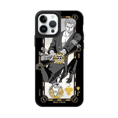 One Piece-iPhone-hoesje – Zoro in zwart-wit