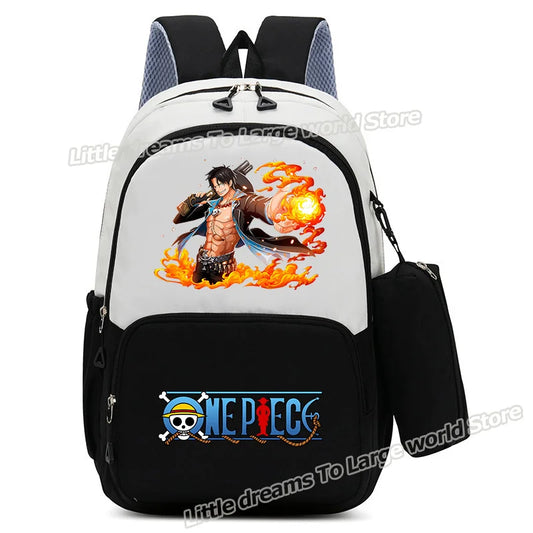 One Piece-rugzak – Monkey D. Luffy met vurige uitstraling