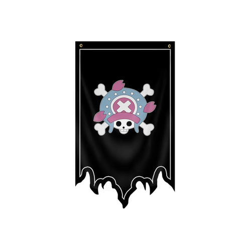 One Piece-vlag - Jolly Roger van Tony Tony Chopper (kersenbloesems)