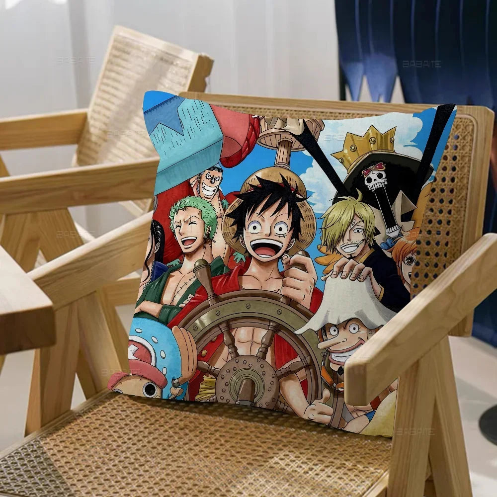 One Piece-kussensloop – De Complete Bemanning (Groepsscène)