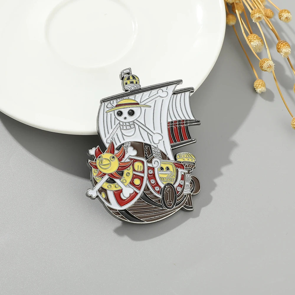 One Piece-broche - geëmailleerde pin van de Vogue Merry & bemanning
