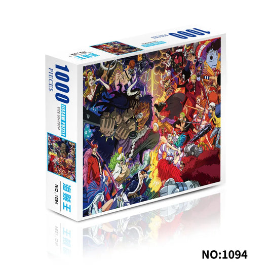 One Piece-puzzel van 1000 stukjes - Gevecht tussen Luffy en Kaido (Wano-arc)