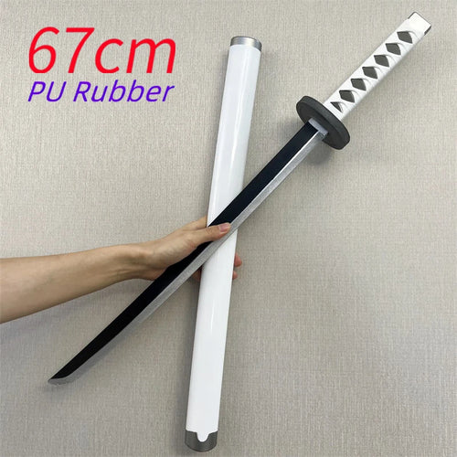 One Piece-cosplaykatana – Zwaard Wado Ichimonji (67cm, wit, PU-schuim)