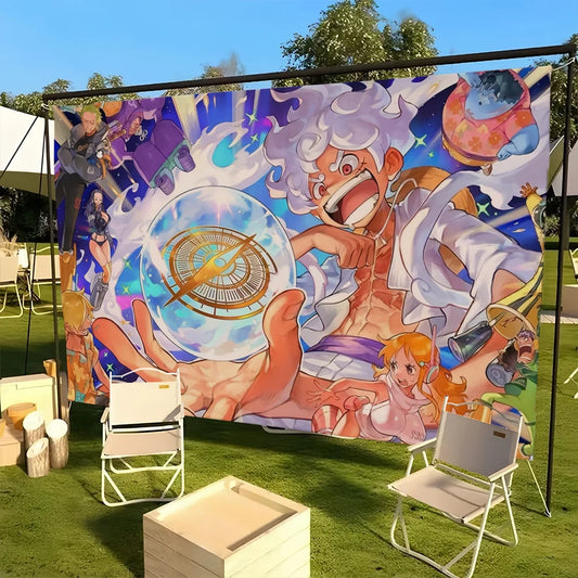 One Piece-tapijt - Monkey D. Luffy Gear 5 Nika (formaat 1)