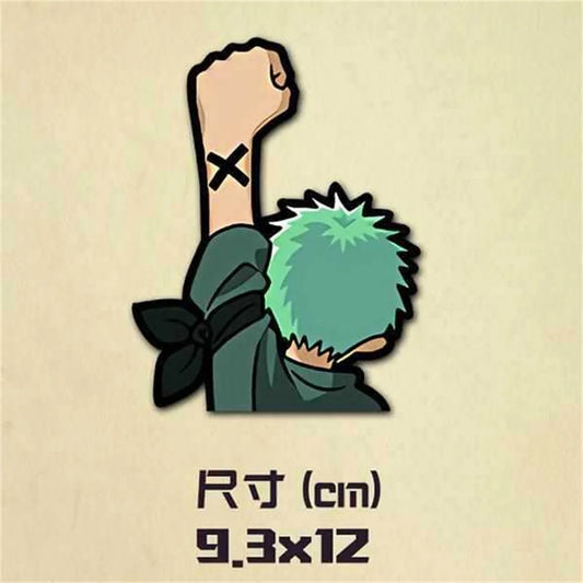 One Piece-sticker - Hand van Roronoa Zoro met zwaard (9.3x12cm)
