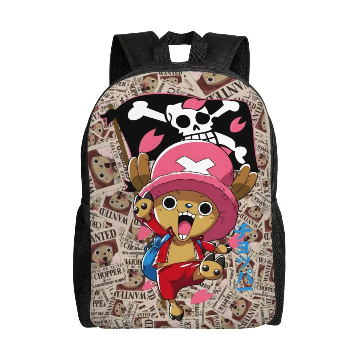 Tony Tony Chopper One Piece-rugzak – manga-ontwerp met piraten