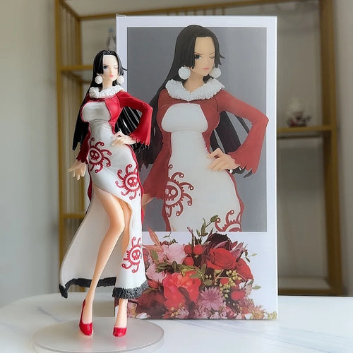 One Piece-figuurtje - Boa Hancock (rode jurk van de piratenkeizerin)
